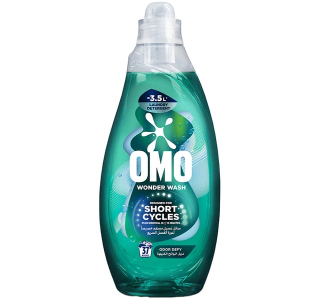 Omo Wonder Wash Liquid Laundry Detergent Odor Defy 1480 Ml