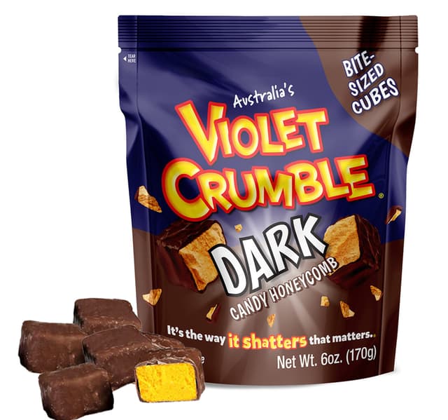 Violet Crumble Honeycomb Cubes Dark Chocolate 170 G