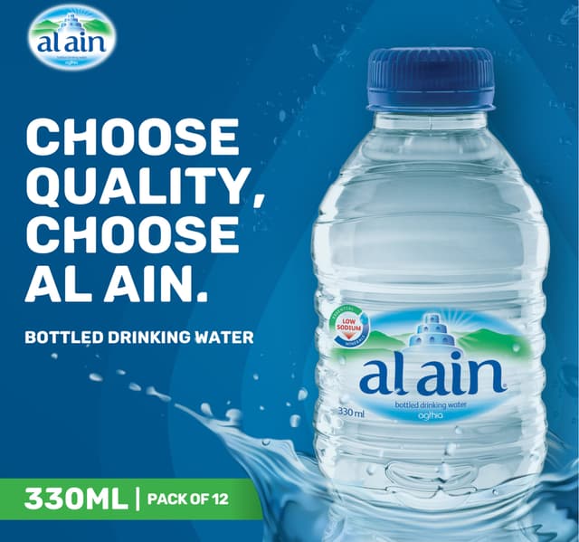 Al Ain Bottled Drinking Water Low Sodium Value Pack 330 Ml 102