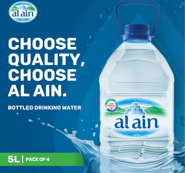 Al Ain Bottled Drinking Water Low Sodium 5 Litres