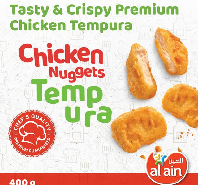 Al Ain Chicken Nuggets Tempura Breaded Value Pack 2 X 400 G