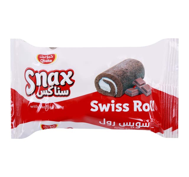 Qbake Swiss Roll Mini Chocolate 20 G
