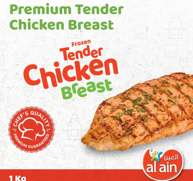 Al Ain Premium Quality Tender Frozen Chicken Breast 2 Kg