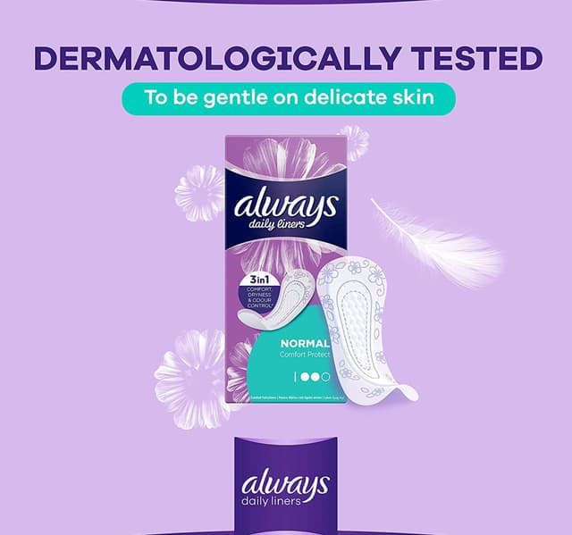 Always Daily Liners Comfort Protect Normal Unscented 40 pcs