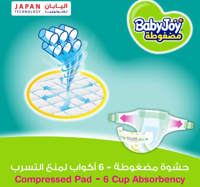 Baby Joy Compressed Tape Diaper Size 4 Large Jumbo Pack 10 18 Kg 48 Pcs