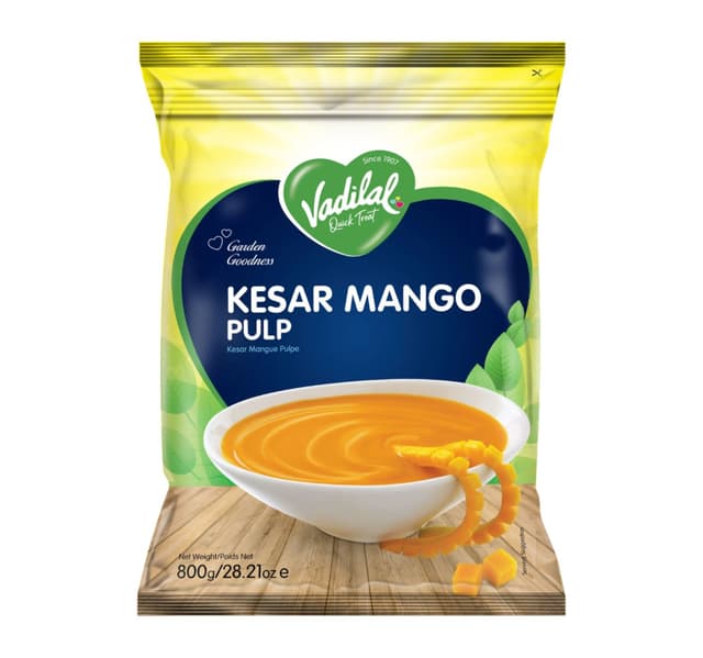 Vadilal Kesar Mango Pulp 800 G