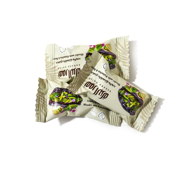 Al Baraka Wrapped Khudri Malaki Dates with Rose & Pistachio 500 g