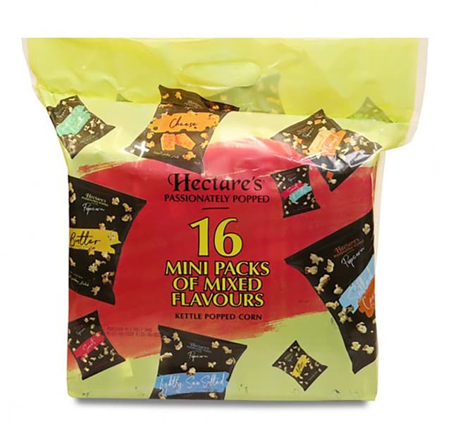 Hectare S Popcorn Mixed Flavours Mini Packs Value Pack 16 X 9 G