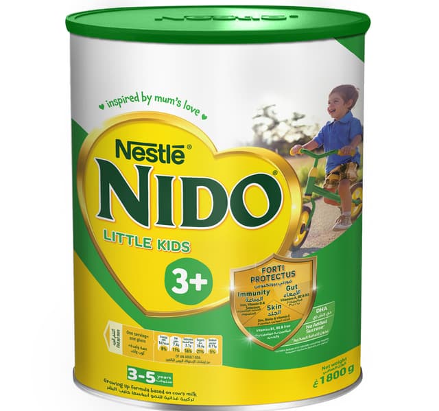 Nestle Nido Little Kids 3 Growing Up Milk Powder Tin For Toddlers 1 3 Years 1 8 Kg