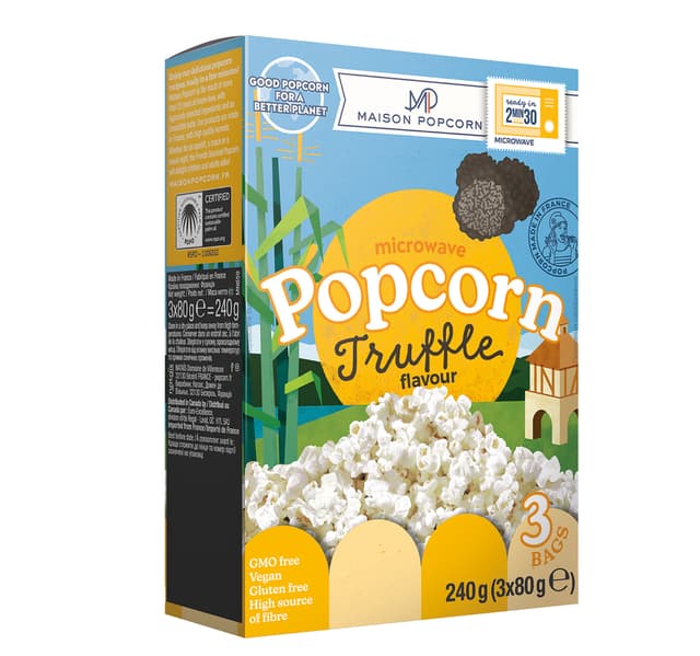 Maison Popcorn Truffle Flavour Microwave Popcorn 240 G