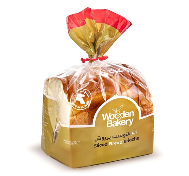 Wooden Bakery Sliced Bread Brioche