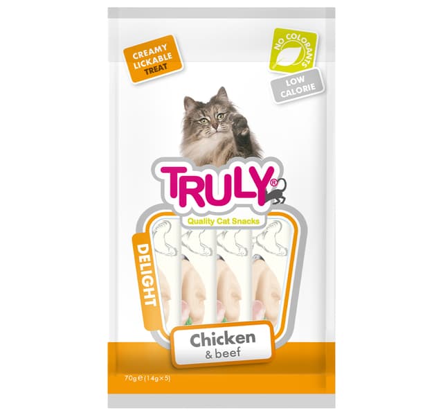 Truly Chicken Beef Cat Snacks 70 G
