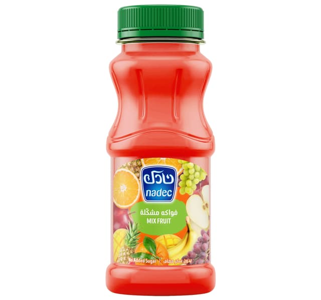 Nadec No Added Sugar Mix Fruit Juice 180 Ml