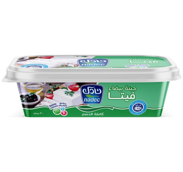 Nadec White Feta Cheese Regular Full Fat 200 G