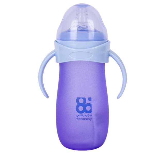 Mom Easy Silicon Feeding Bottle With Handle 260ml 1020 9 1 Pc
