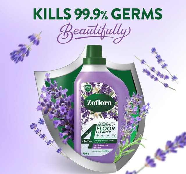Zoflora Lavender Dream 4in1 Disinfectant Floor Cleaner 900 Ml