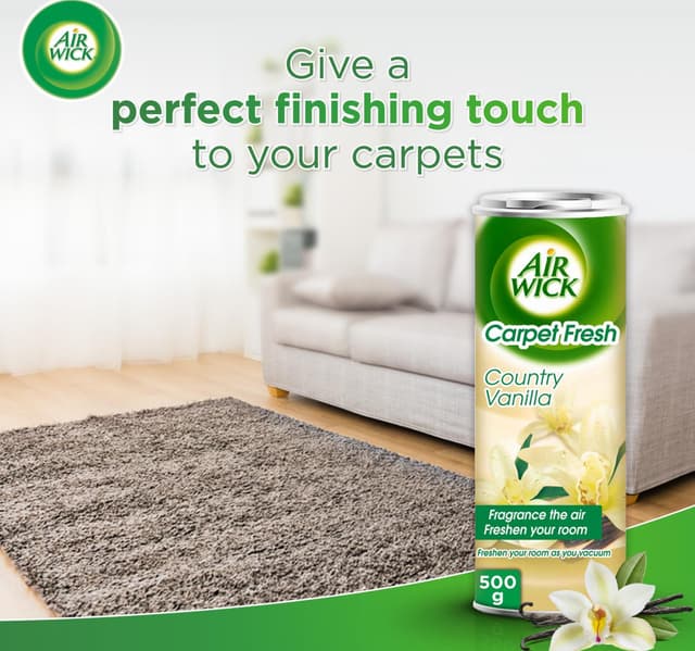 Air Wick Carpet Fresh Powder Country Vanilla Scent 500 G