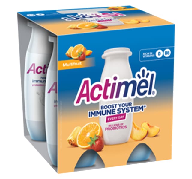 Actimel Multi-Fruit Flavored Yogurt Drink