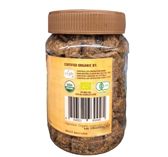 Raw Brown Organic Raw Cane Sugar Rocks 300 G