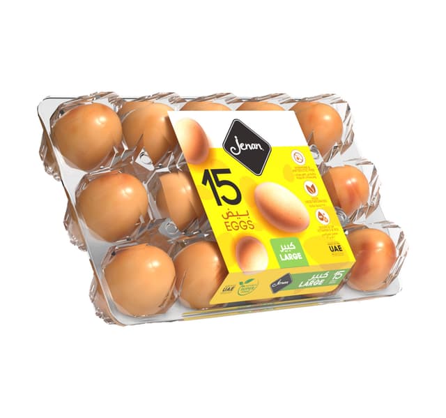 Jenan Brown Eggs Large 15 Pcs