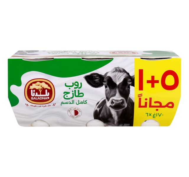 Baladna Full Fat Yoghurt 6 X 170 G