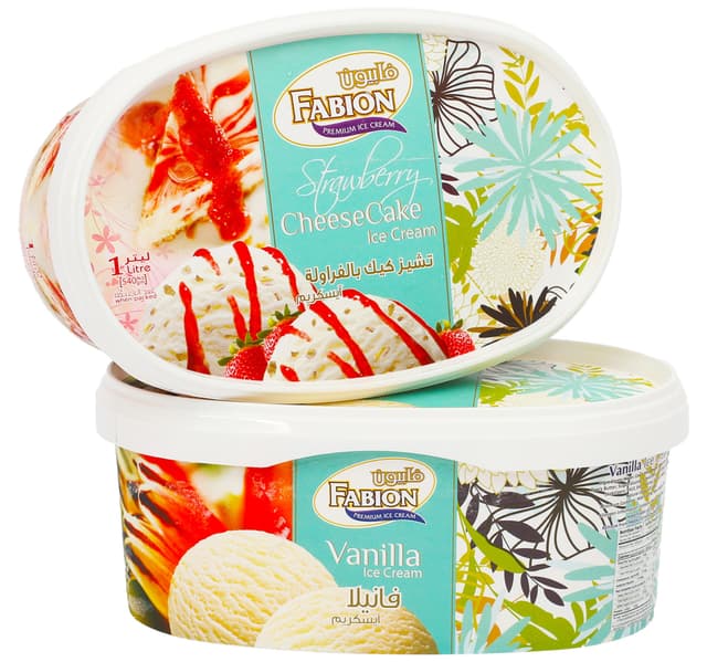 Fabion Ice Cream Assorted Value Pack 2 X 1 Litre