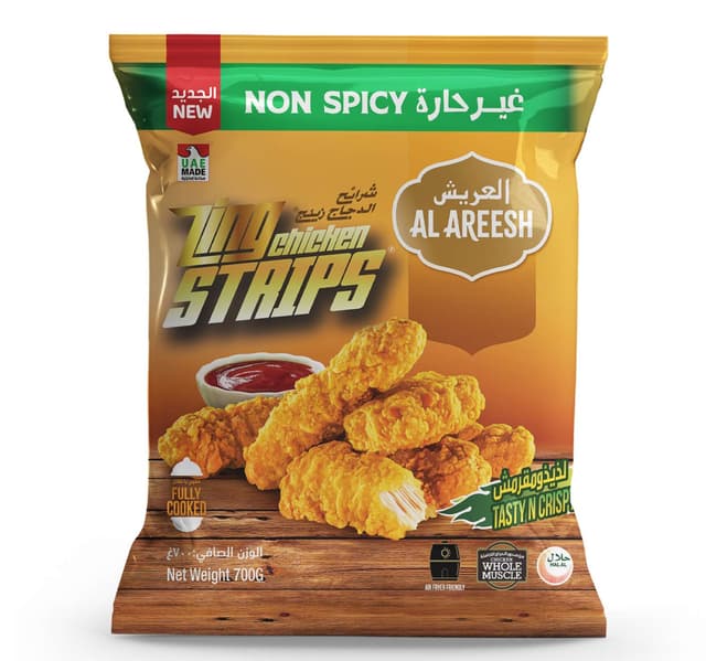 Al Areesh Chicken Zing Strips Non Spicy 700 G