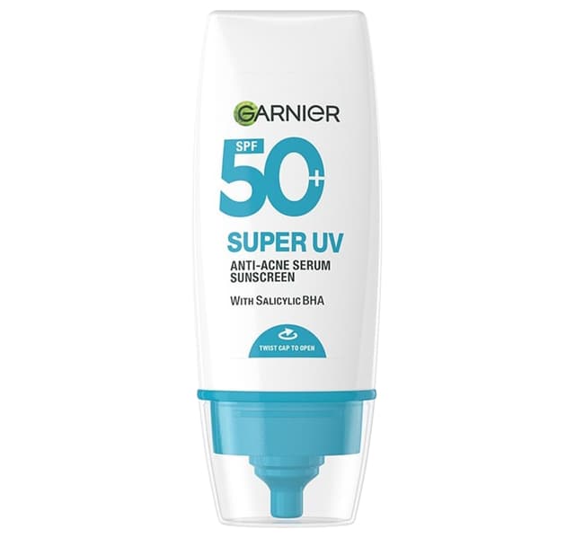Garnier Super Uv Anti Acne Serum Sunscreen Spf50 30 Ml