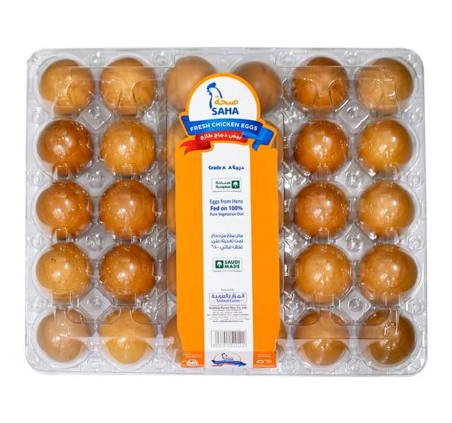 Saha Fresh Brown Eggs Medium 30 Pcs