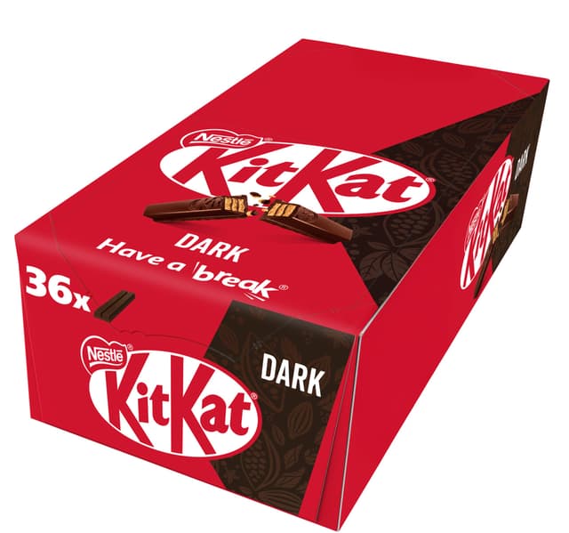 Nestle Kitkat 2 Finger Wafer Dark Chocolate 36 X 17 7 G