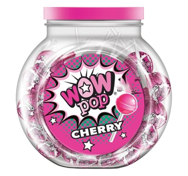 Wow Pop Cherry Lollipop 10 Pcs 350 G