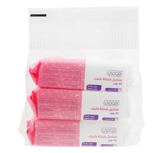 Fomme Water Wipes 3 X 80 Pcs