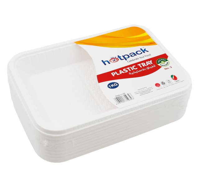 Hotpack Plastic Tray No 3 1 Kg