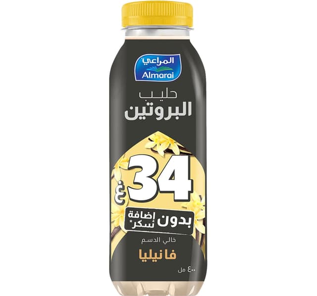 34G No Added Sugar Vanilla Protein Milk 400Ml | Brand: Almarai