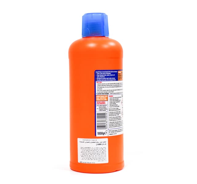 Liquid Power Sink Drain Unblocker Concentrated 1 Litre