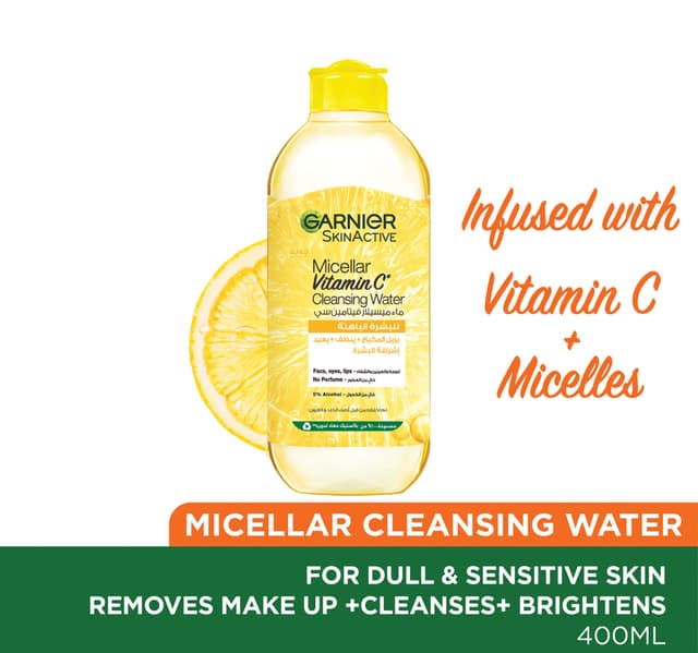 Garnier Skinactive Micellar Vitamin C Cleansing Water 400 Ml