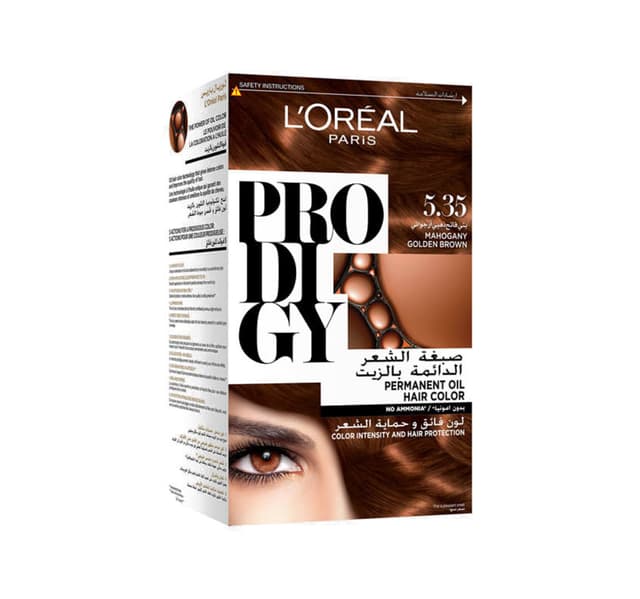 L Oreal Paris Prodigy Hair Color 5 35 Mahogany Golden Brown 1 Pkt