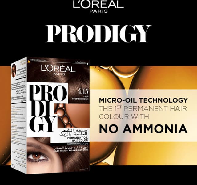 L Oreal Paris Prodigy Hair Color 4 15 Frosted Brown 1 Pkt