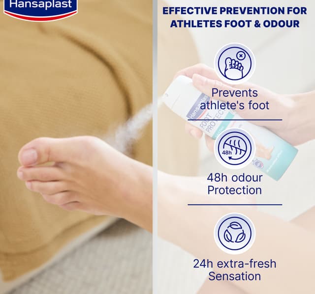 Hansaplast 2 In 1 Foot Deo Protection 150 Ml