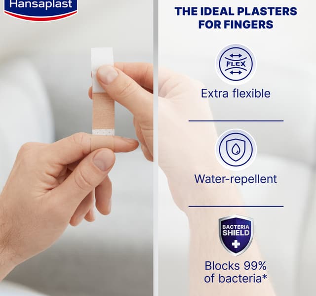 Hansaplast Elastic Fingerstrips Plaster 16pcs