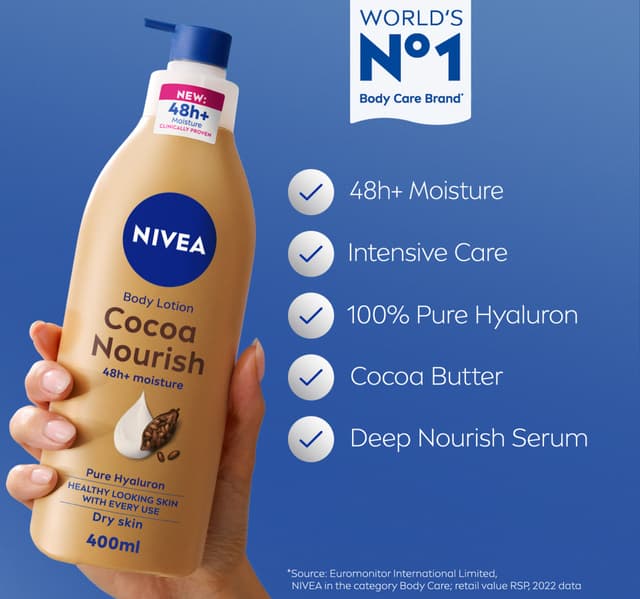 Nivea Body Lotion for Dry Skin Cocoa Butter