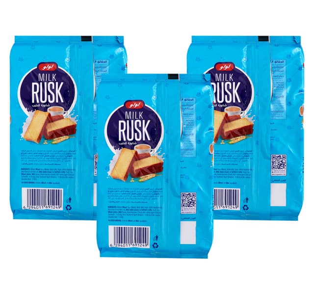 Lulu Milk Rusk Value Pack 3 X 300 G