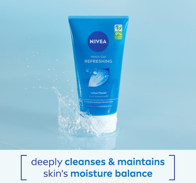 Nivea Refreshing Cleansing Face Wash for Normal Skin with Lotus Flower