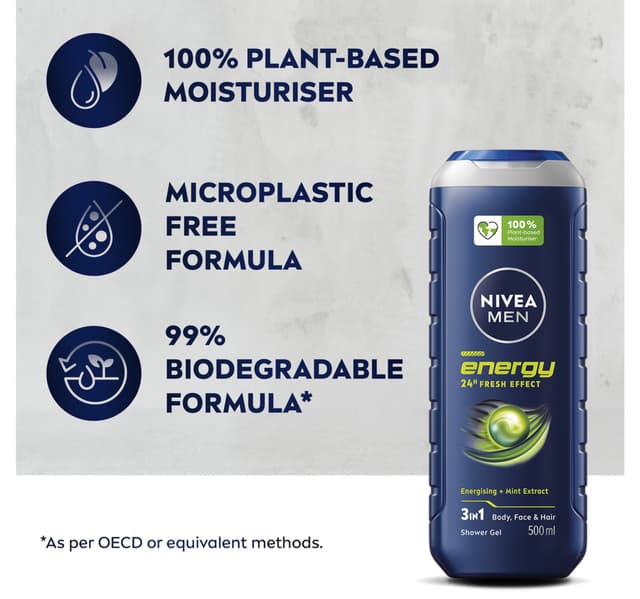 Nivea Men Energy Shower Gel 500ml