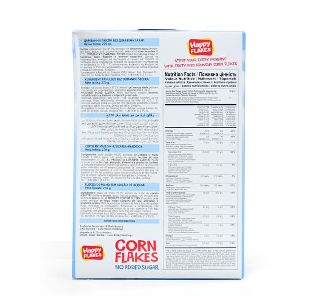 Happy Flakes No Added Sugar Corn Flakes 270 G