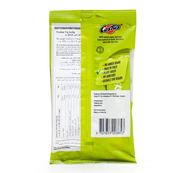 Castus Fruit Sticks Figs Date 5 X 20 G