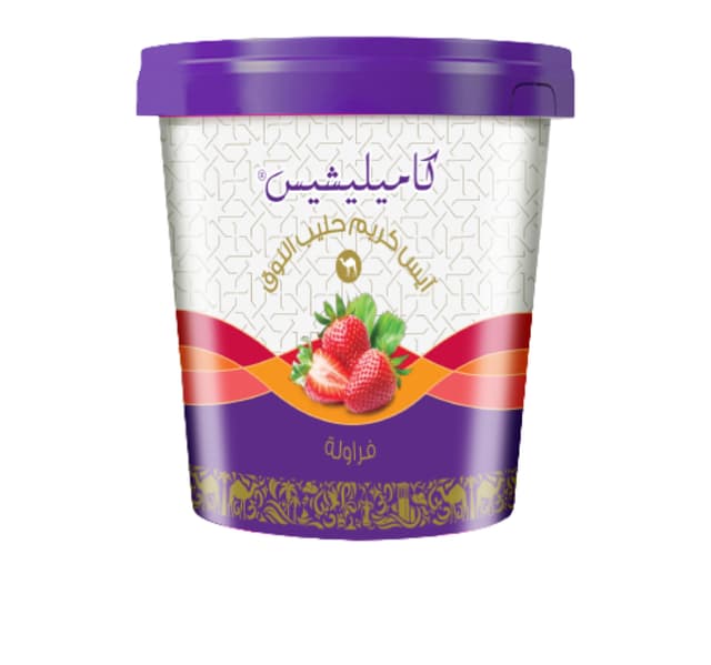 Camelicious Strawberry Camel Milk Ice Cream 400 Ml