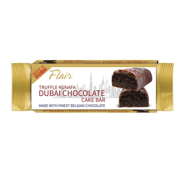 Flair Truffle Kunafa Dubai Chocolate Cake Bar 40 G