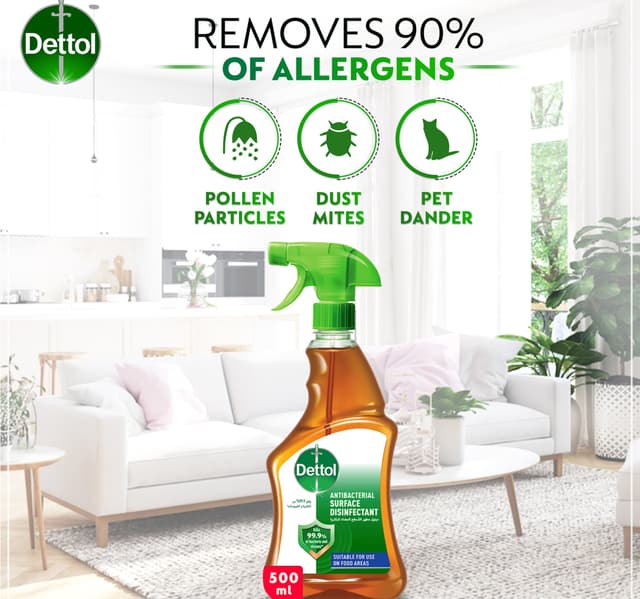 Dettol Original Anti Bacterial Surface Disinfectant Liquid Trigger 500 Ml