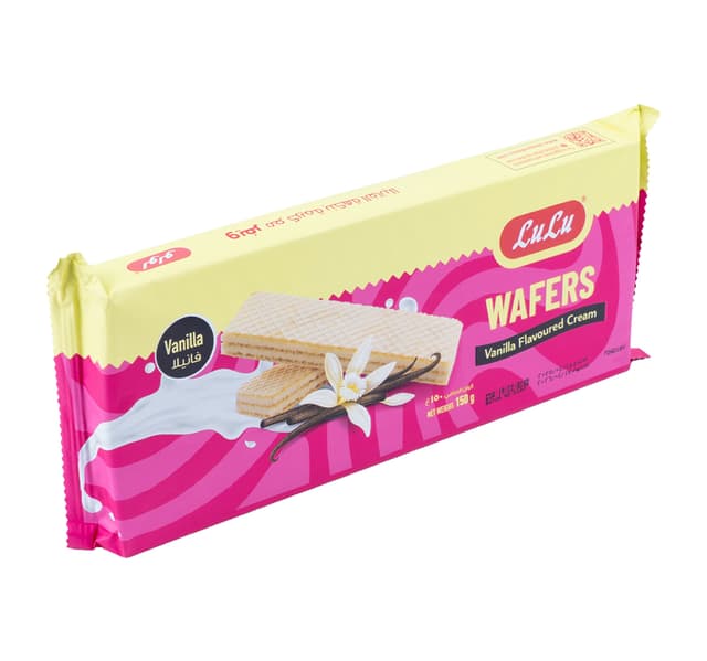 Lulu Vanilla Flavoured Cream Wafers 150 G
